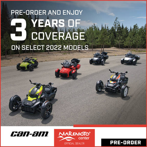 contact us now to order your 2022 can-am